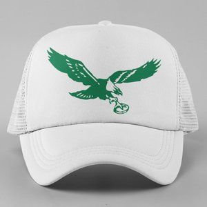 NEW Philadelphia Eagles 1948 Logo Foam Trucker Mesh Snapback Hat WHITE